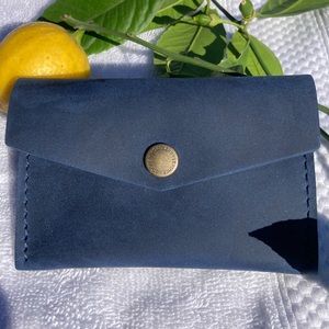 Portland Leather Goods Mini Envelope in Deep Water!💙